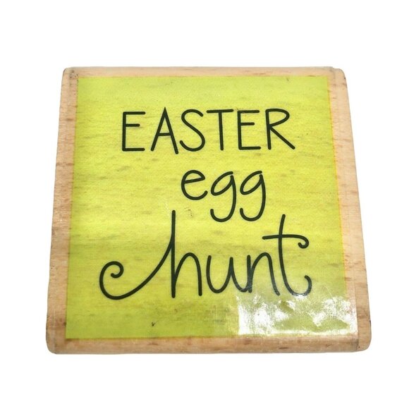 Easter 2 Piece Stamp Bundle Egg Hunt Sunday Script Crafting Decorating - Picture 2 of 7